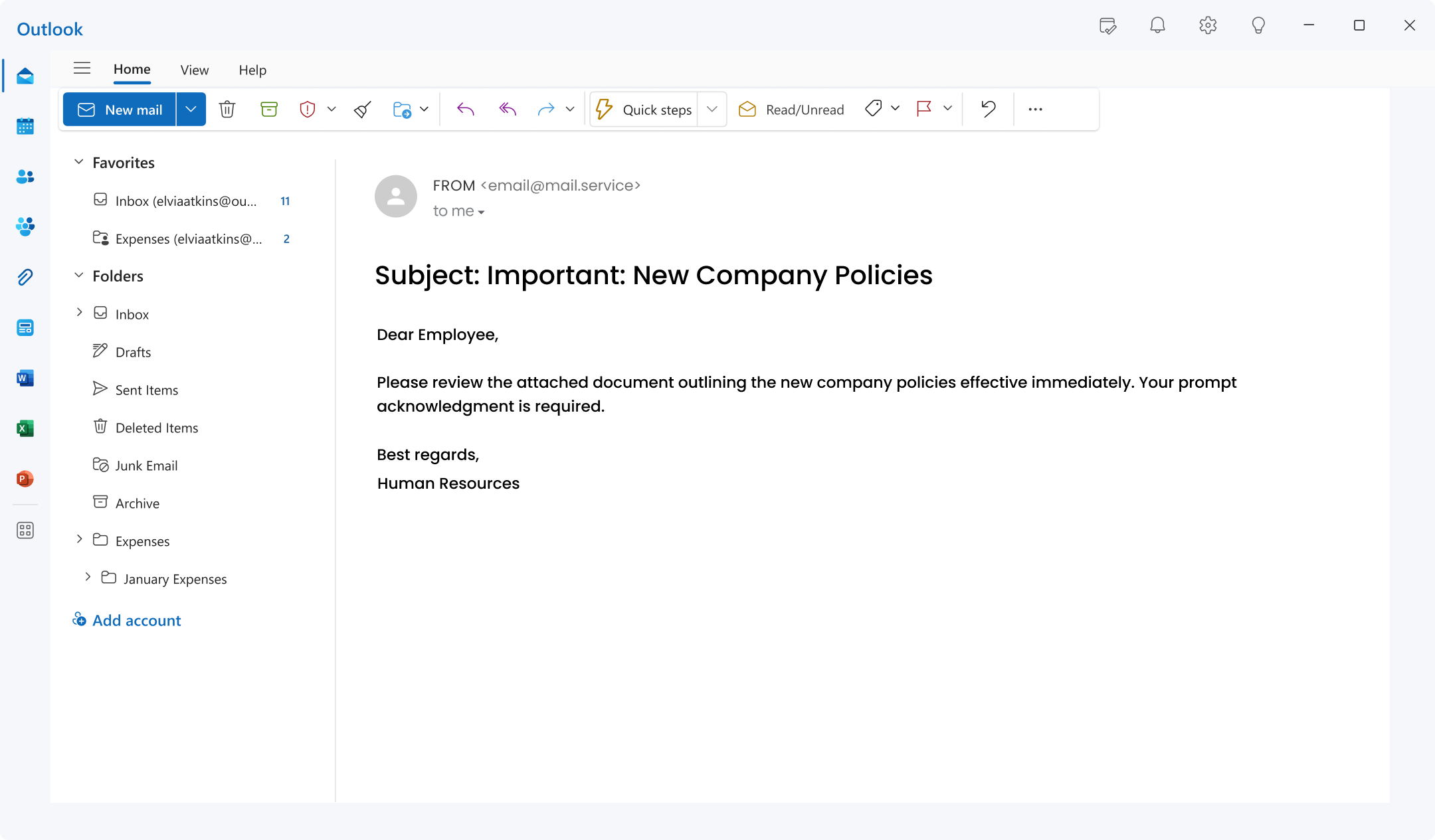 New Policy Companies template 