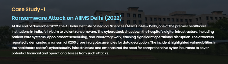 Case Study 1: Ransomware Attack on AIIMS Delhi (2022)