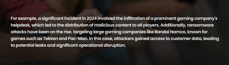  Cyber attack on gaming Industry- significant incident in 2024